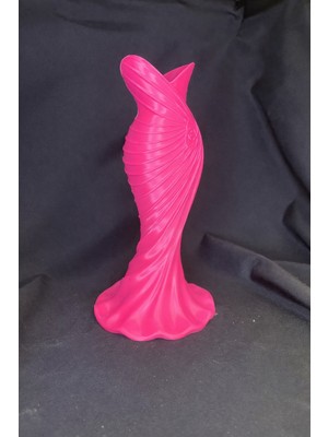 Paiplay Vazo Boydan Elbise Temalı - Boydan Elbise Temalı Vazo - Pembe