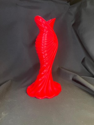 Paiplay Vazo Boydan Elbise Temalı - Boydan Elbise Temalı Vazo-Kırmızı