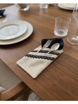 Avira Home 6 Adet Çift Cepli Kaşıklık/peçetelik