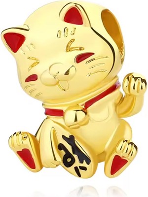 Fubena Şanslı Sarı Kedi Maneki Neko Gato Charm