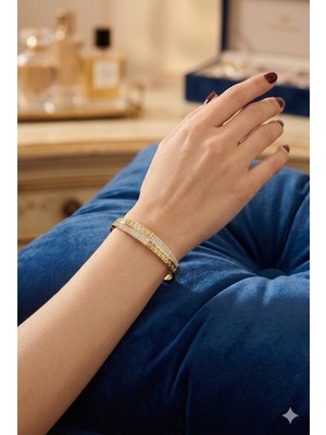 Tılsım Accesories Xupıng Çelik Kelepçe Bileklik