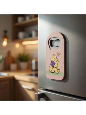 LUXMON Winnie The Pooh Figürlü Buzdolabı Magnetli Kapak Şişe Açacağı