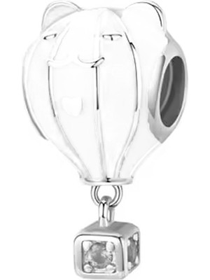 Fubena Beyaz Balon Kedi Sallantılı Charm