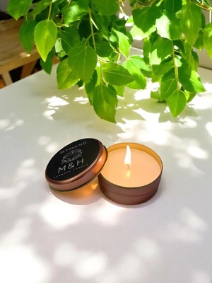 MyBru Myhand Soyawax Rose Teneke Mum Lady Musk Esans Kokulu Kutu Mum 60 gr