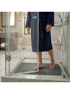 2 Adet Duşa Kabin Küvet Içi Banyo Paspası Vantuzlu Banyo ve Duş Kaydırmazı 33X66 cm M-141