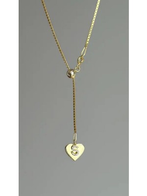 Wind Silver Asansör Harf Zincir Kolye 925