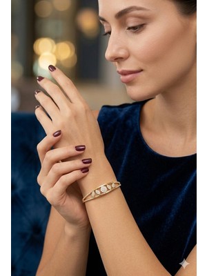 Tılsım Accesories Xupıng Çelik Kelepçe Bileklik