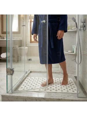 MAİN SHOP Vantuzlu Banyo Duş Kaydırmazı Beyaz Renk M-141