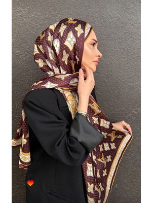 Buscarfs Acıkahve İpek Şal