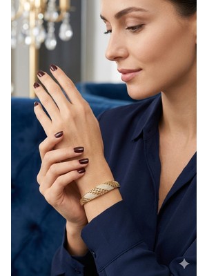 Tılsım Accesories Xupıng Çelik Kelepçe Bileklik