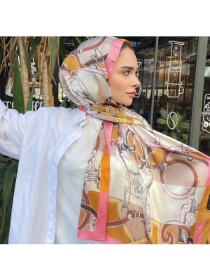 Buscarfs Desenli İpek Şal