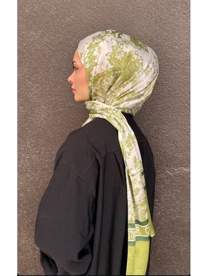 Buscarfs YağYeşili İpek Şal