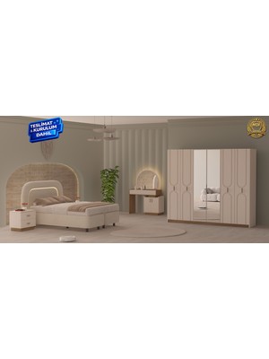 Vieva Seren 6 Kapılı Gardırop 100% Mdf  Teslimat & Kurulum Dahil