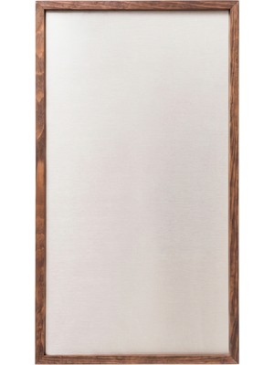 Bevorev Manyetik Metal Pano – Ahşap Çerçeveli Not ve Fotoğraf Panosu - 62X27CM