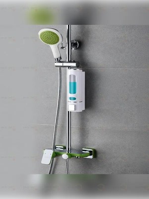 MAİN SHOP Main Shop 1 Adet Beyaz 400 Ml Duvara Monte Manuel Sabunluk Sıvı Lavabo Sabunluk El Sabunu M-52