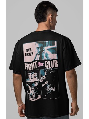 Sevbano Efsane Film Fight Club Tyler Durden Sırt Baskılı Unisex Oversize Tişört