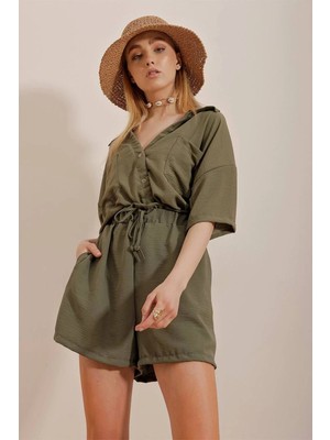 MetuCa Kadın Ayrobin Kumaş Şortlu Takım