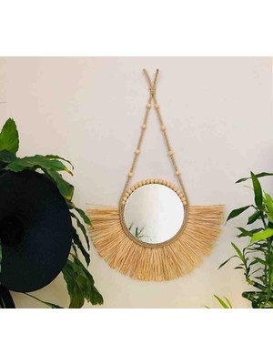 Furkan Decor Aksesuar Rafya Boncuklu Duvar Süsü