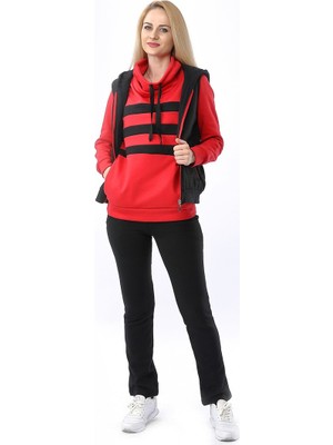 Sacrosa Günlük Kışlık Sevgili Eşofman Tekli Kadın Takım