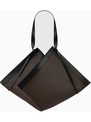 Yuzefi Large Wonton Çakıl Dokulu %100 Deri El Işçiliği Lüks Tote Çanta