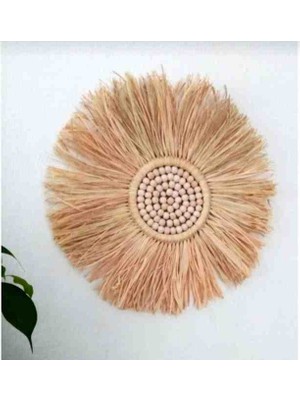 Furkan Decor Aksesuar Rafya Boncuklu Duvar Süsü