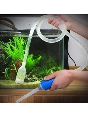 İlkyaz Fashion Manuel Pompalı Akvaryum Dip Temizleyici ve Su Değişim Sifonu