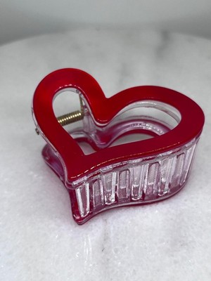 zdjewelry Modern & Seçkin Kalp Işlemeli Kadın Mandal Toka 6 cm