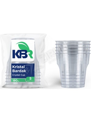 5 Adet Kbr Kristal Bardak 5'li