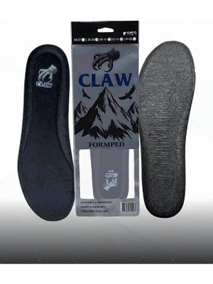 Claw 40-41 Numara Uyumlu Formped Keçe Yüzeyli Keçe Altlı Ayakkabı Tabanlığı, Yumuşak, Terletmeyen Günlük Kullanım Iç Tabanlık