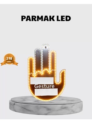 176 Led’li Amber Trafik Uyumlu Sinyal Işığı – El Hareketiyle Kontrol Midastech