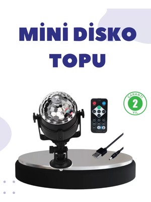 Ses Duyarlı Mini Disko Küre Lamba Midastech