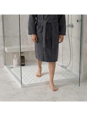 2 Adet Kare Vantuzlu Banyo ve Duş , Küvet Içi Duşakabin Banyo Paspası 54X54CM M-149