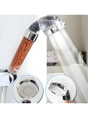 Duş Başlığı Arıtmalı Tasarruflu Su Tasarruflu Filtreli Basınç Azaltıcı Kireç ve Klor Azaltıcı