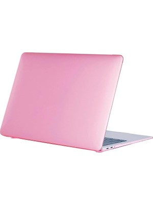 MacBook Air 13 Inç Kılıf A1369 A1466 Uyumlu Kristal Parlak Şeffaf Sert Kapak Ince Hafif Tpu Hard Shell Koruyucu Darbe Çizik Önleyici Pembe