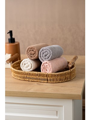 Rikka Home %100 Pamuk El/misafir Havlusu Seti (4’lü 33X33 Cm) – Coresoftair™ Yumuşak, Hızlı Emici, Hacimli Premium Havlu Çok Renkli