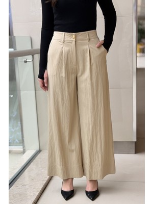 Sentez 5636 Abelia Kısa Geniş Paça Pantolon
