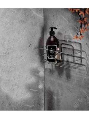 Banyo Düzenleyici Şampuanlık Duş Rafı Krom Tş-01