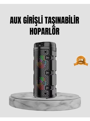 Najmaddin Taşınabilir Bluetooth Hoparlör Çift Sürücü Güçlü Bas Hd Ses Çoklu Bağlantı Te