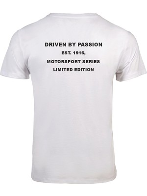 Etifa Tekstil Unisex Beyaz %100 Pamuk Regular Fit Tişört – Bmw Baskılı, Günlük & Spor T-Shirt