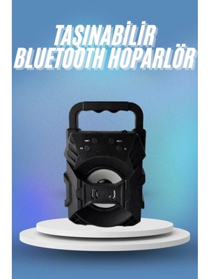 Najmaddin Bluetooth Hoparlör Android ve Ios Uyumlu Ses Bombası USB Girişli Taşınabilir Teknoda