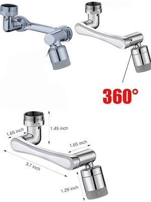 Najmaddin Dönen Musluk Başlığı 1080 Derece Ayarlanabilir Filtreli Sprey Uç Teknodayım Najmadd
