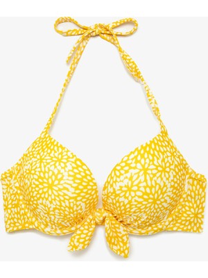 Koton Desenli Bikini Üstü