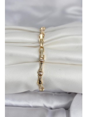 ForWhat Zarif Bilekler Için Golden Pirinç Kemik Stil Kadın Bileklik