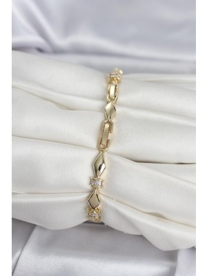 ForWhat Zarif Bilekler Için Golden Metal Sütun Stil Kadın Bileklik