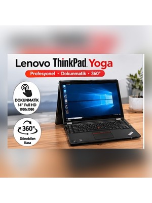 Lenovo Thinkpad Yoga I5-6200U 8gb 240GB SSD 14” Fhd Dokunmatik 360 Yenilenmiş Laptop