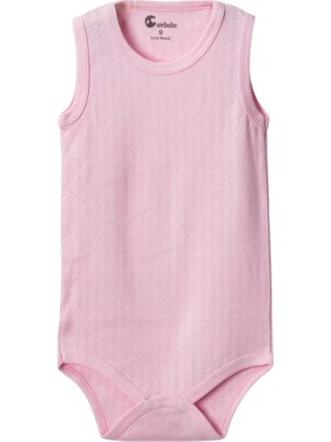 Najmaddin Pembe Askılı Body Zıbın 7-12 Yaş Çocuklar Için (1 Adet) Alttan Çıtçıtlı Özel