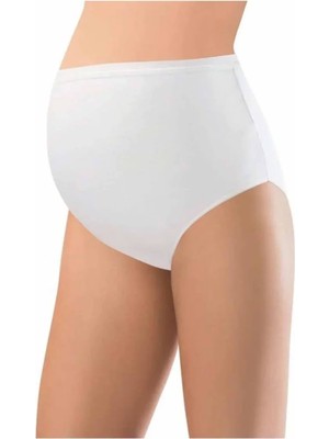 Najmaddin Pamuklu Hamile Likralı Bato Külot Beyaz - 3324A Tedarik Najmaddin