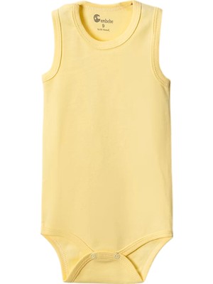 Najmaddin Sarı Askılı Body Zıbın 2-7 Yaş Çocuklar Için (1 Adet) Alttan Çıtçıtlı Özel