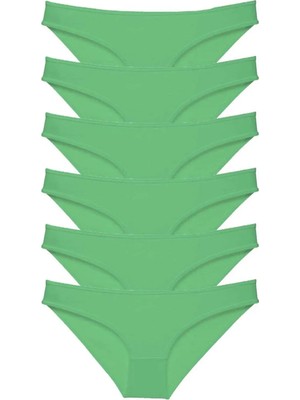 Najmaddin 6 Adet Süper Eko Set Likralı Kadın Slip Külot Yeşil Tedarik Najmaddin