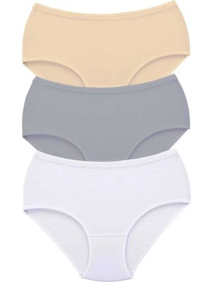 Najmaddin 3 Adet Tutku Kadın Yüksek Bel Bato Kalın Lastik Külot S10 Tedarik Najmaddin